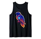 Motif oiseau perroquet dans un graphique coloré de galaxie céleste, cadeau amusant pour les amateurs d'oiseaux pour adolescentes, les tout-petits, les femmes qui aiment les oiseaux exotiques et les perroquets d'animaux de compagnie.