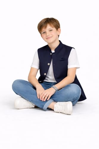 Image of BABY BOSS Stylish & Soft Sleeveless Waistcoat Nehru Jacket for Kids Boys