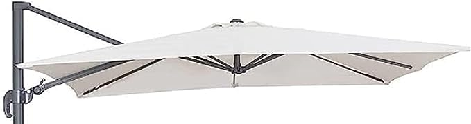 Megashopitalia Ersatzplane für Ampelschirm 3 x 3 m Polyester 250 g wasserdicht mit Klettverschluss, beige, Grande, unifarben