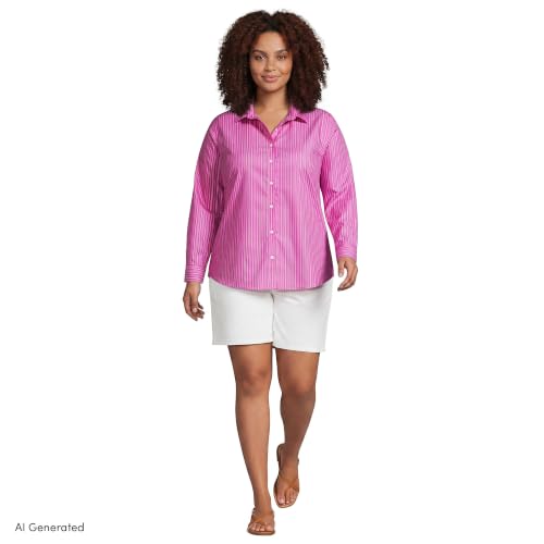 Image of Lands' End Women's Pinwale Cord Long Sleeve Shirt