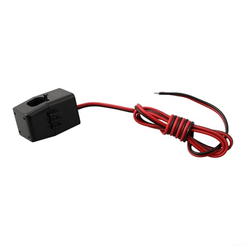 Glomc Transformateur de courant miniature Split Core - Capteur de serrage - 50 A/5 A 100 A/5 A 150 A/5 A 200 A/5 A en option, précision de 0,5 %, 50-60 Hz, 100 cm (50 A/5 A)