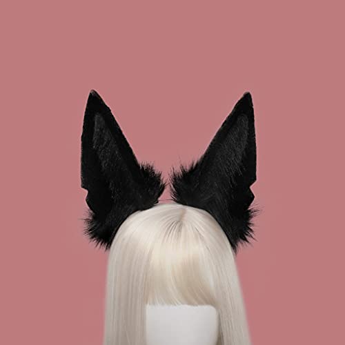 Oreilles loup Lolita ensemble coiffure fourrure sans glissement - 7