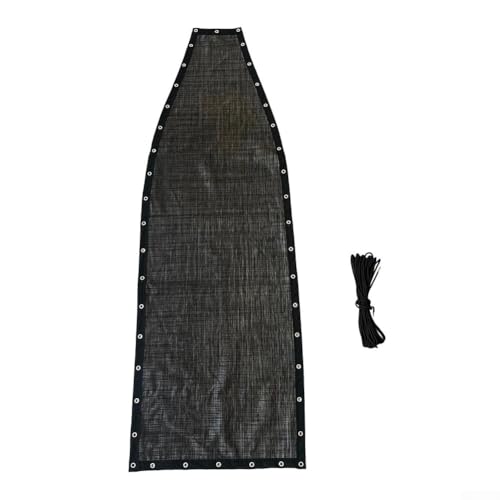 Spelonify Tissu de rechange noir et gris pour balancelle suspendue en textilène, 64 x 197 x 23 cm, housse en tissu avec corde et sac latéral (1 pièce sans...