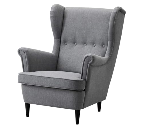 Image of Chair Armchair Single Sofa Chair for Small Apartments, Living Room or Bedroom Chair (Light Gray)