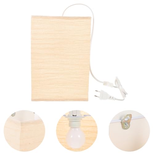 Lámpara de pared de papel beige Abaodam E14 de estilo nórdico 7