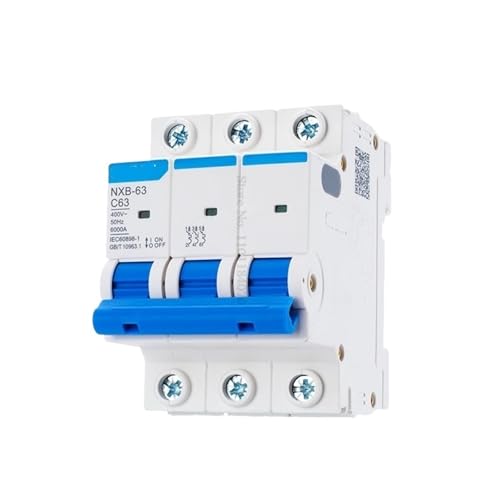 Disjoncteur miniature NXB-63 3P résout les surcharges de réseau 4A DZ47