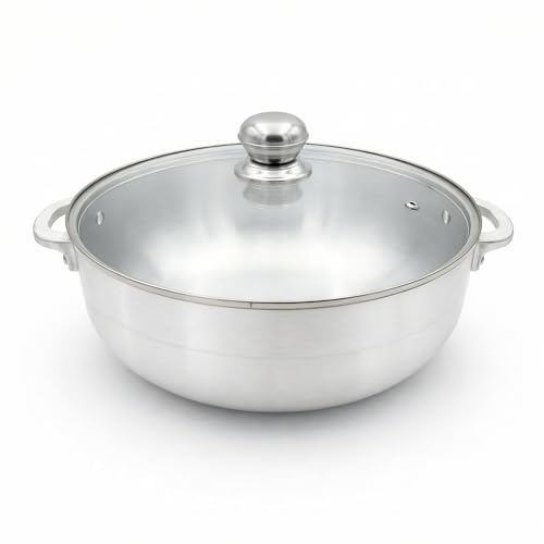 Frynest 7-Quart Caldero Pot With Tempered Glass Lid