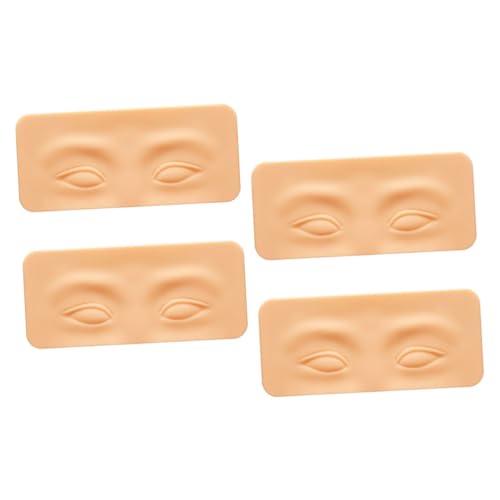 TOVINANNA 4 Piezas Piel Para Entrenamiento De Cejas Molde De Práctica De Maquillaje Herramienta De Entrenamiento De Cejas Piel De De Silicona Tablero De Práctica De