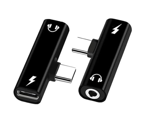Image of Type-C to 3.5mm Headphone Aux Jack & USB-C Charging 2-in-1 Splitter ? Compatible with iPhone 16 /15 Pro /Pro Max /Plus, iPad 10 /Air 5 /4, OnePlus 12 /11 /10 /9 /8 /7, Nord 2 /CE 4 /3 /2, Redmi Note 14 /13