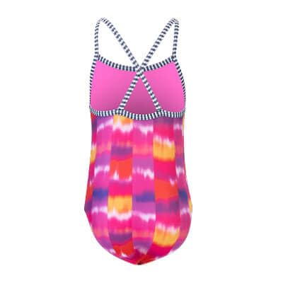 Dolfin Youth Uglies Girls' Far Out Criss-Cross Back One Piece Swimsuit Far Out 12