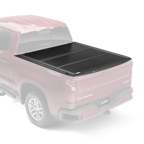 Gator EFX Hard Tri-Fold Truck Bed Tonneau Cover - Secure Cargo Protection - Sleek Low-Profile Tri-Fold Design - Fits 2019-2025 Chevy/GMC Silverado/Sierra - 5'10" Bed