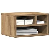 vidaXL Support d'imprimante Chêne artisanal 40 x 32 x 22,5 cm, Support d'imprimante modern...