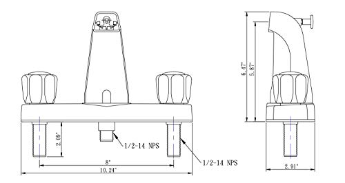 Dura Faucet Economical Classic Tub And Shower Faucet With Diverter (Chrome Polished) #TOP4