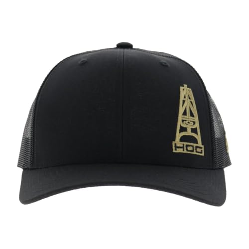 Image of HOOEY Oil Gear (HOG) Trucker Hat for Men - Adjustable Snapback Mesh Baseball Cap - Western Work & Casual Wear Breathable Mesh
