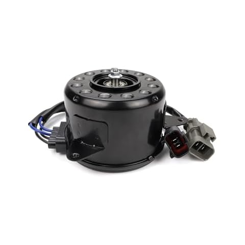 USTAR Radiator Fan Motor Compatible with Nissan Versa 2012-2019 Sedan, Versa Note 2014-2019, L4 1.6L Hatchback Radiator Cooling Fan Motor Replace 21487-1KA0E, 21487-1KA0B, 21487-1KA0A Cover