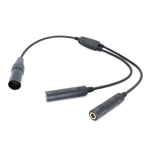 Improved Connectivitys with Adapter Cable XLRs Headset to Gas Double Plug