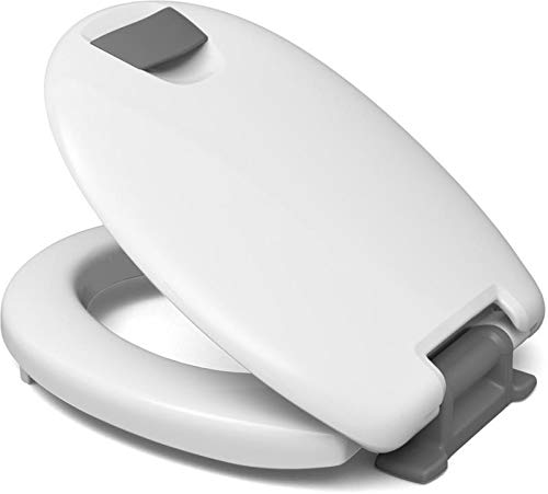Hamberger Diana C200 deska sedesowa uchwyt szary bez Softclose biały 50 mm podwyższenie siedziska