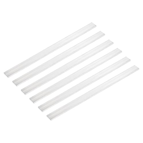 Image of MECCANIXITY 6 Pcs Square Aluminum Flat Bar, 5 /32 inch (4mm) Thick x 51 /64 inch (20mm) Width x 12 inch (305mm) Long 6061 Aluminum Flat Plate Solid New Mill Stock Silver for Industrial Building
