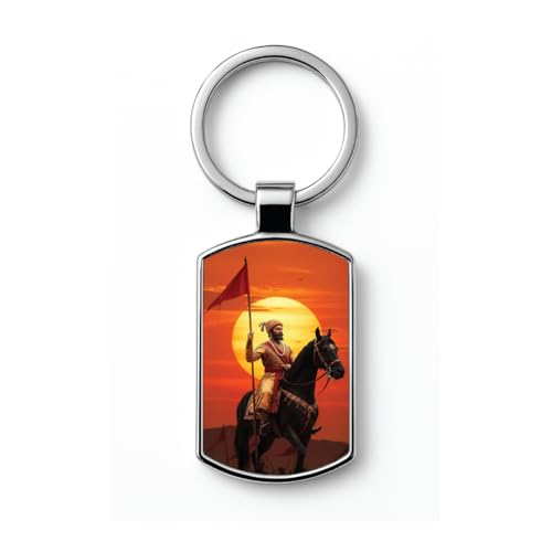 Image of Stylish Metal Keychains with Permanent Glossy Print - Inspirational Quotes & Spiritual Designs - Perfect Key chains for loved ones, Personal Use, Gifts & Return Gifts