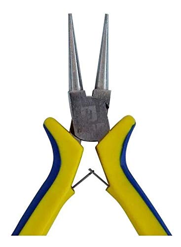 Alicate De Bico Redondo Curto Hikari Hk 506 Emborrachado