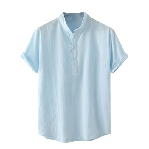Chemise de plage homme coton lin anti-transpiration pour rester frais tout l'été
