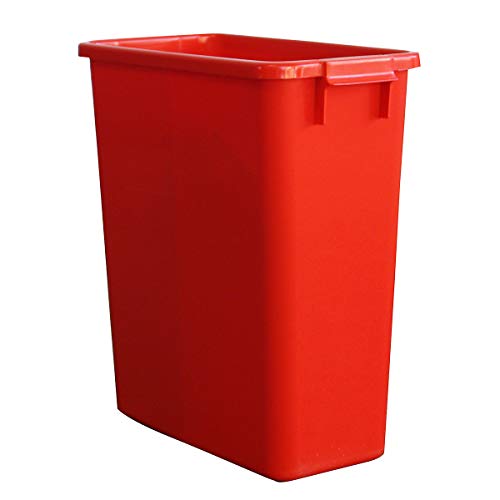 GRAF colector de residuos 60 l de plástico rojo L555xB285xH590mm