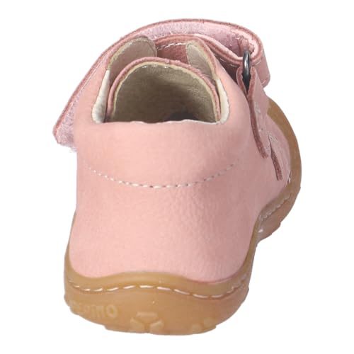 RICOSTA Mädchen Stiefel Chrisy, Kinder Lauflernschuhe, Weite: MITTEL, lose Einlage, terracare, Klettstiefel, Booties, Leder, pink (311), 24 EU