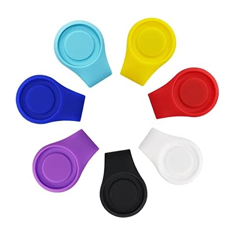 Myartte Silicone Golf Ball Marker Hat Clip Strong Magnetic Closure Great for Golf Gift for Women Men Golfer (Pack of 3 4 or 7) Cover