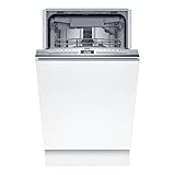 Bosch SPV4HMX49E Serie 4, Vollintegrierter Geschirrspüler, 45 cm, DuoPower für Beste Reinigung, AquaStop,