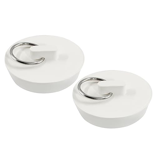 Tapones de desagüe de goma blancos 2 piezas 1-3/4 pulg