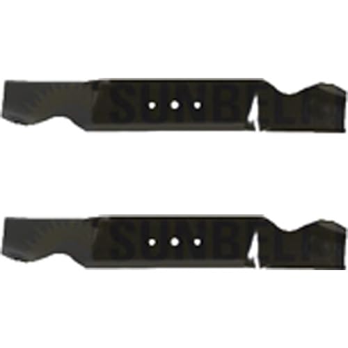 Paquete de 2 cuchillas de repuesto XHT para cortacésped de alta calidad para Mtd/Cub Cadet/White 490-110-M11 | Agujero de 19.375 x 3 pulgadas /