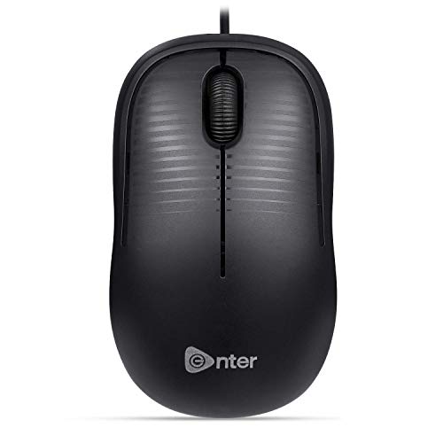 Enter Click Wired USB Mouse, 800 DPI Optical Sensor, 3-Button Design, Plug & Play, For Rs. 119 @ 70 %