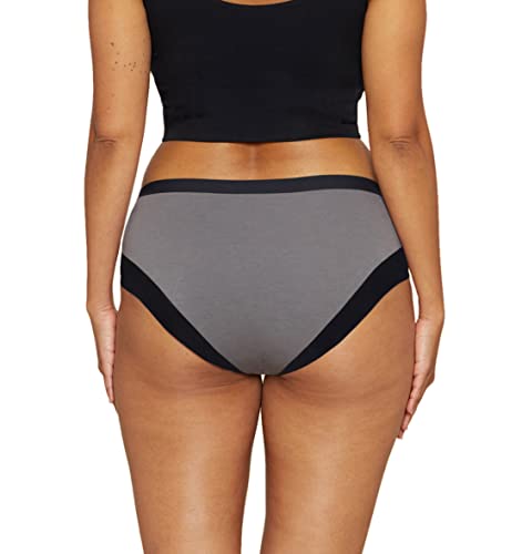 Thinx Modal Cotton Brief Period Underwear For Women, Period Panties, Fsa Hsa Approved Feminine Care, Holds 5 Tampons, Slate, X #TOP2