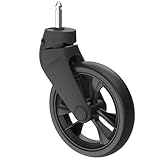 PAWZIDEA Pet Stroller Front Wheel Replacement, 5-Inch EVA Back Wheel (1 Pack), Compatible with PAWZIDEA 4-in-1 Pet Strollers & Double Pet Stroller with 2 Carriers, Easy to Install, Black
