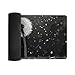 Dandelion Black and White Desk Mat Non-Slip Laptop Writing Pad Large Keyboard Mousepad with Rubber Base 23.6