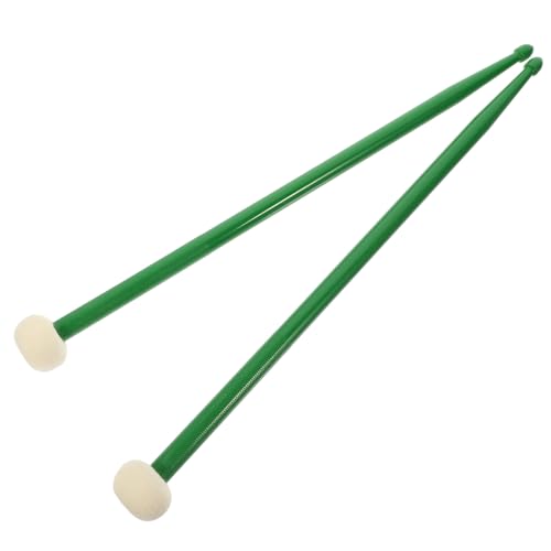 Baquetas profesionales dobles para batería color verde oscuro miniatura 1