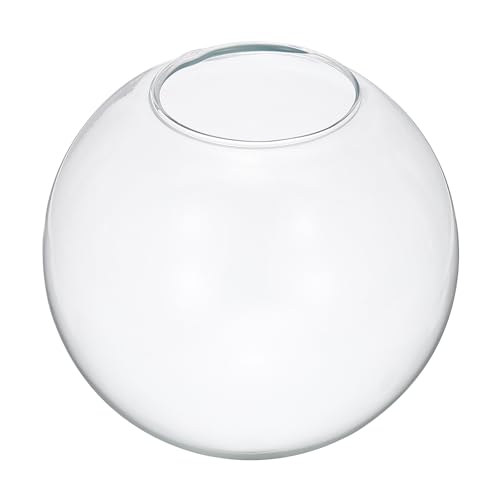 PATIKIL 6 Inch Clear Glass Globe Shades Replacement, 1pcs Handmade Glass Lamp Shade Lampshade Light Fixture for Chandelier Pendant Light Wall Sconces