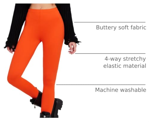 Image of sissycos Women's 80s Leggings Neon Artistic Splash Printed Buttery Soft Stretchy Pants