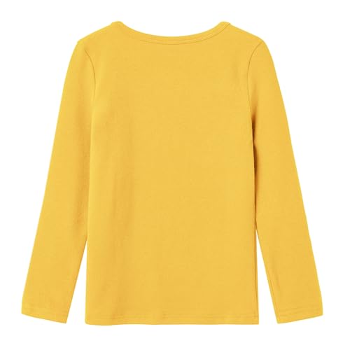 Image of Niyage Toddler Soft Thick Crewneck Tee Tops Girls Comfort Basic Long Sleeve T-Shirt