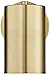 360 Lighting Carla Modern Wall Lamp Polished Brass Gold Metal Plug-in 5