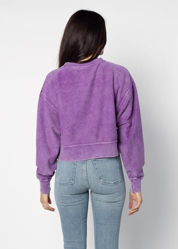 Image of chicka-d NCAA womens Corded Boxy Pullover