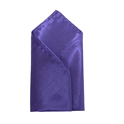 Image of TIE STUDIO Men's Solid Pocket Square | Size- 10cm x 10cm | Colour-Royal Blue | Pack of 1 |