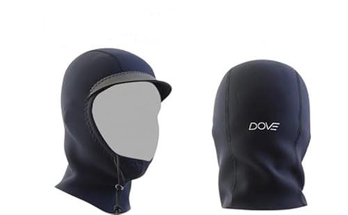 サーフィン フード 1mm ブラックジャージ ダブサーフィングウェットスーツ キャップ つば付き メッシュ ストレッチ素材 軽量 動きやすい 寒冷地 防寒 ブラック 黒 平塚市 神奈川県[XL (60-62cm)]