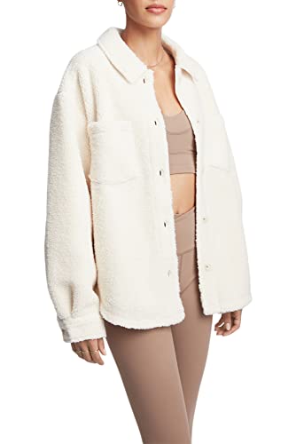 Bandier Sj-Sjb10043-Sincerely Jules X The Aspen Sherpa Jacket-Cream-L #TOP5
