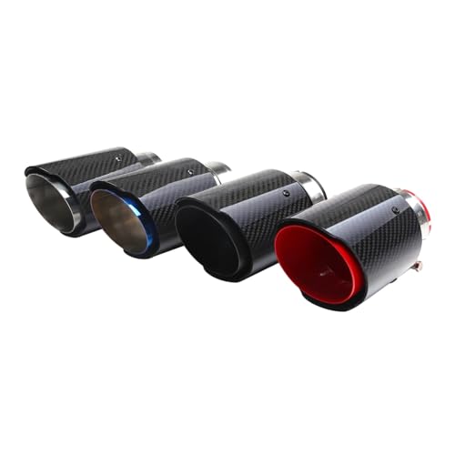 Embout d'échappement en fibre de carbone mate noire de qualité supérieure pour ligne 63 mm