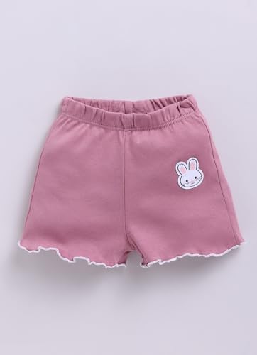 Image of Smart Baby 100% Cotton Interlock Fabric T-Shirt and Shorts Set for Baby Girls - Soft, Lightweight, Comfortable (Pack of 1)