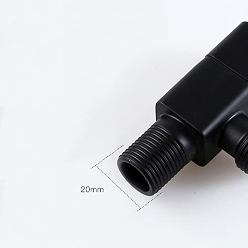 Vanne noire valve à eau 1/2 pouce en laiton pour conduite d'eau