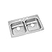 Elkay GE233213 Dayton Equal Double Bowl Drop-in Stainless Steel Sink