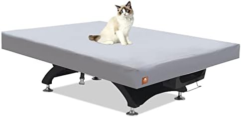 ClawsCover 7FT Billiard Pool Table Cover,Heavy Duty Waterproof Indoor Outdoor All Season Sun Rain Snow Dust Protection 600D Oxford Cloth Snooker Patio Furniture Table Covers (7FT-90L x 51W x8H in)