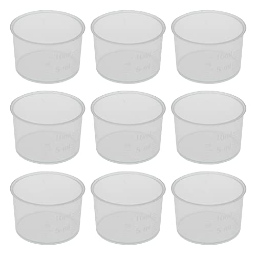 Vasos medidores desechables 10 ml paquete 50 unidades miniatura 1
